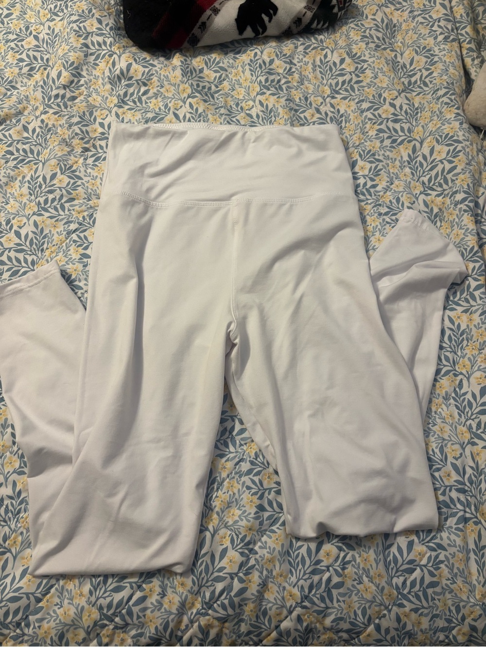 High-Waist White Women's Leggings